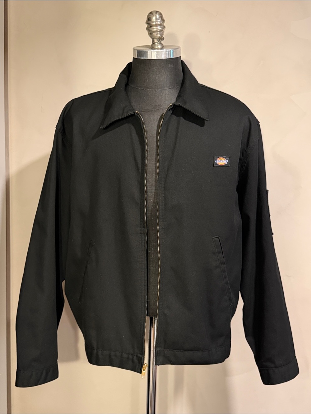 Dickies Unlined Eisenhower Jacket Black Men’s XL Chest Logo Likely 2000s–2010s